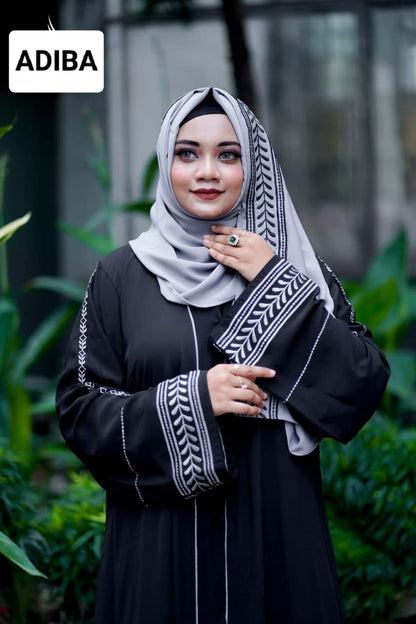 Embroidery Stylish Hijab