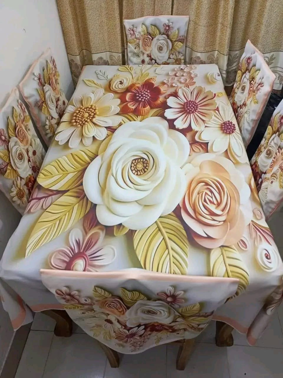 Original 3D Printed Dining Chair Table Cover