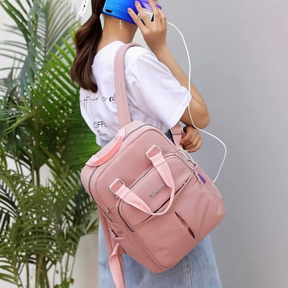 🎒 New Leisure Nylon Ladies China Backpack 👜